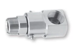 SUPER SWIVEL NICKEL PLATED BRASS 90° HOSE REEL SWIVEL - 1"MPT X 1"FPT